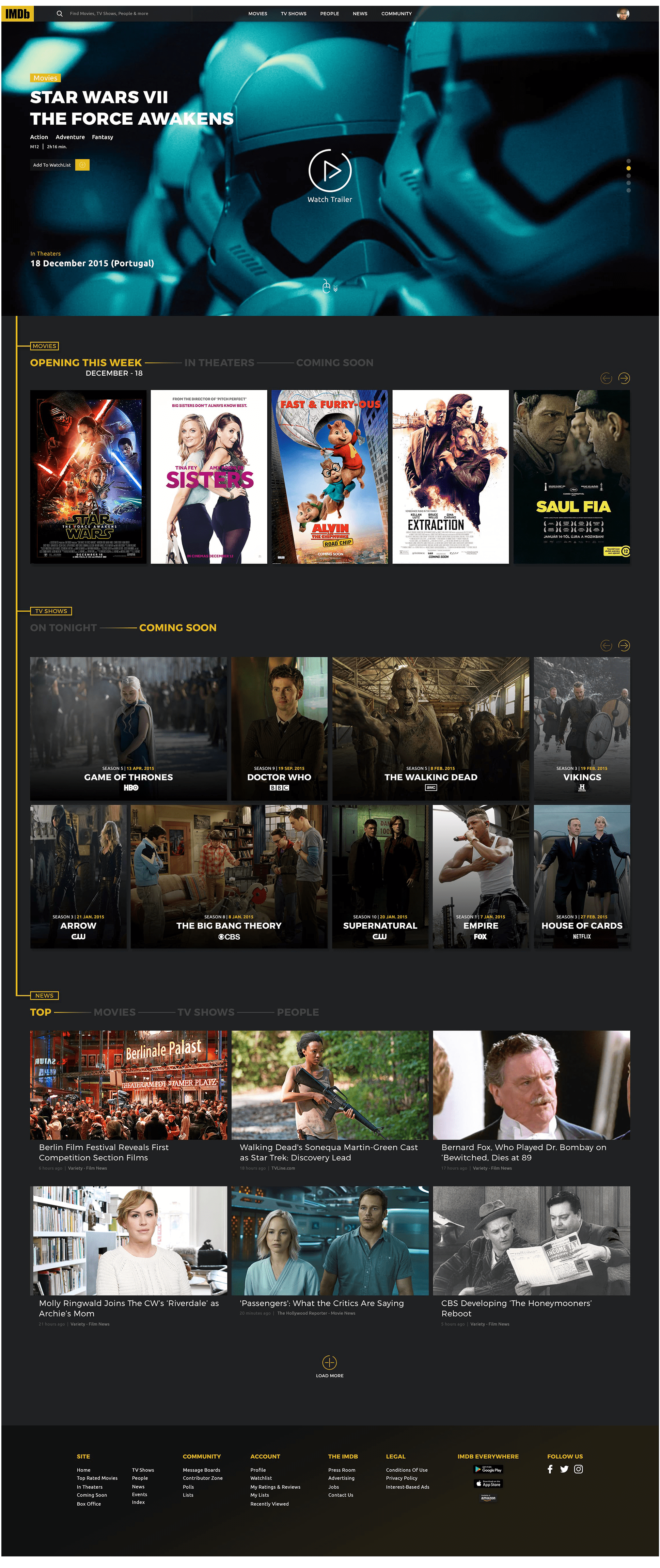 IMDb Web Title Subpages Redesign